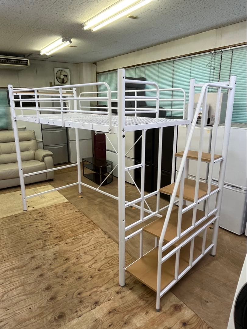 組立て 応相談 ニトリ ロフトベッド 階段付き ベッド 家具