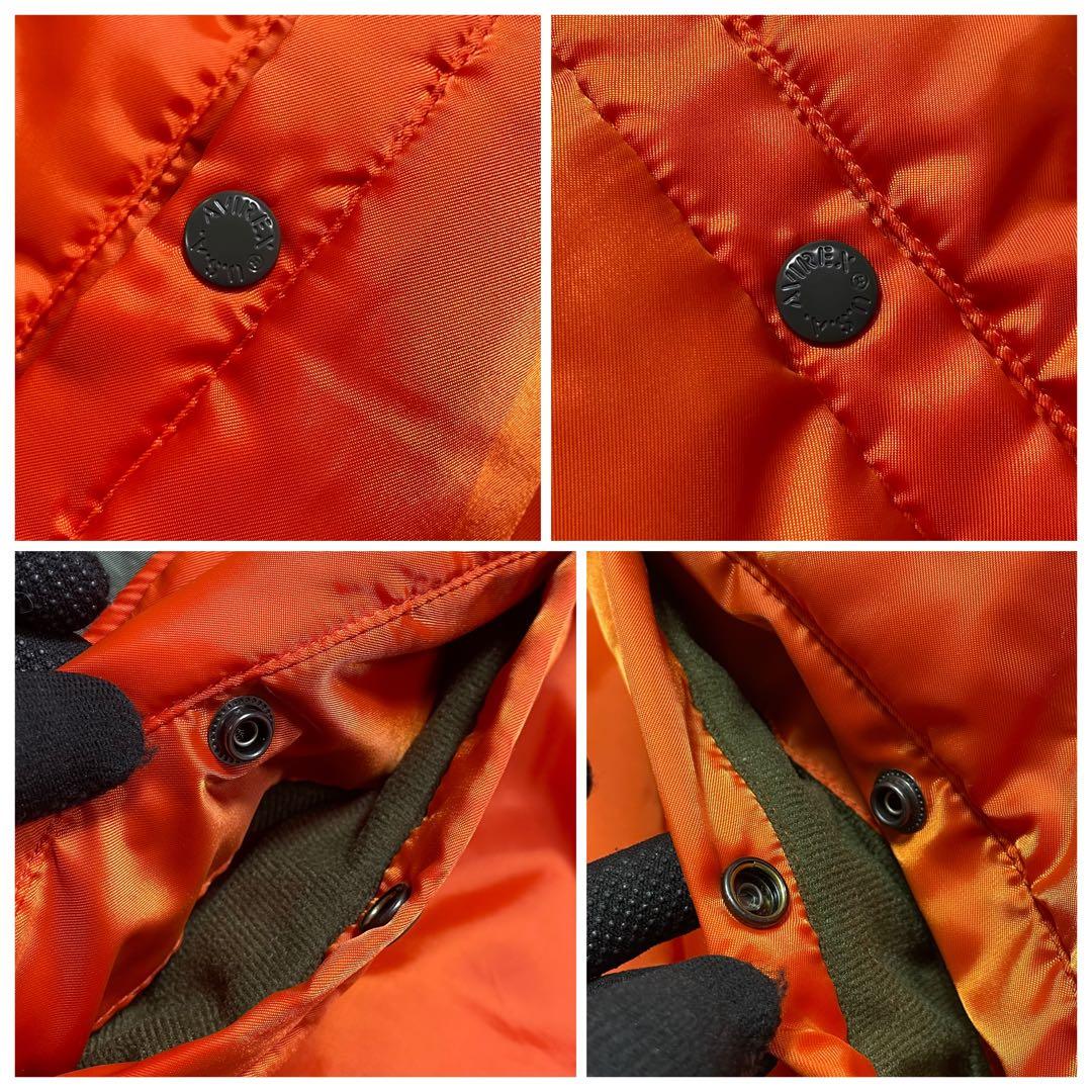 【未使用級】AVIREX オリーブグリーン MA-1 フライトジャケット XL