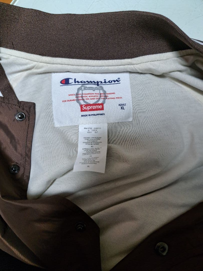 Supreme コーチジャケット XL ブラウン チャンピオン