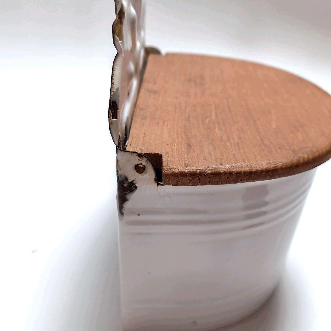 アンティーク ホーロー SEL缶 赤文字 木蓋 ベルギー製 壁掛け