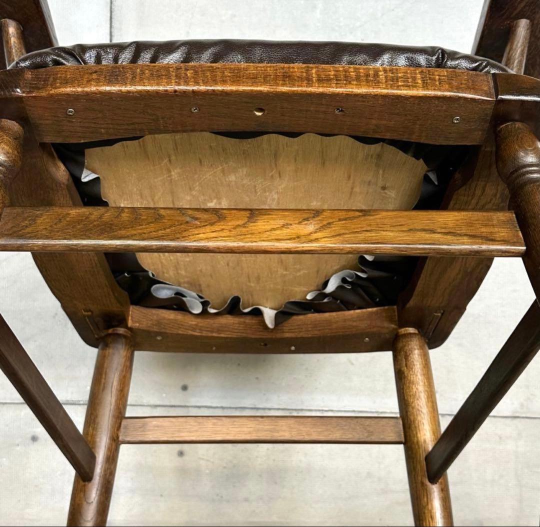 ✦昭和レトロ✦KASHIW 柏木工 アームチェア ウィンザーチェア 座面張替加工