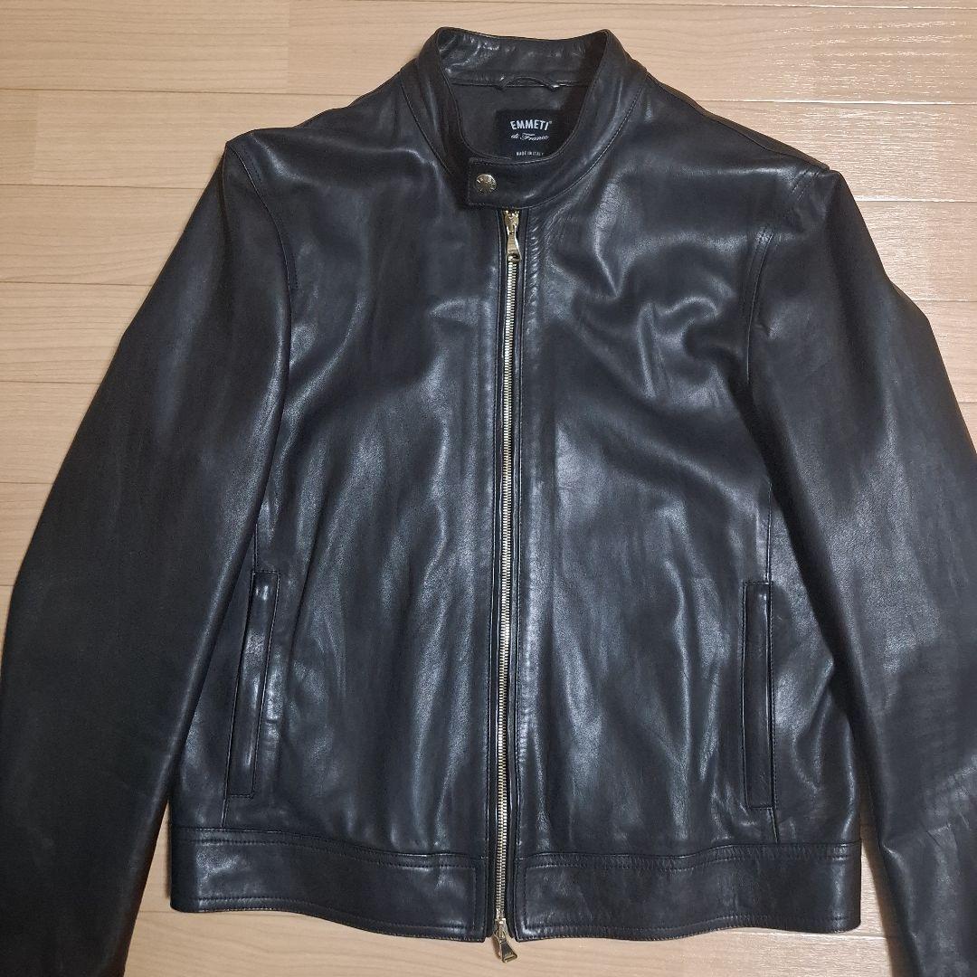 EMMETT 黒 レザー シングルライダース