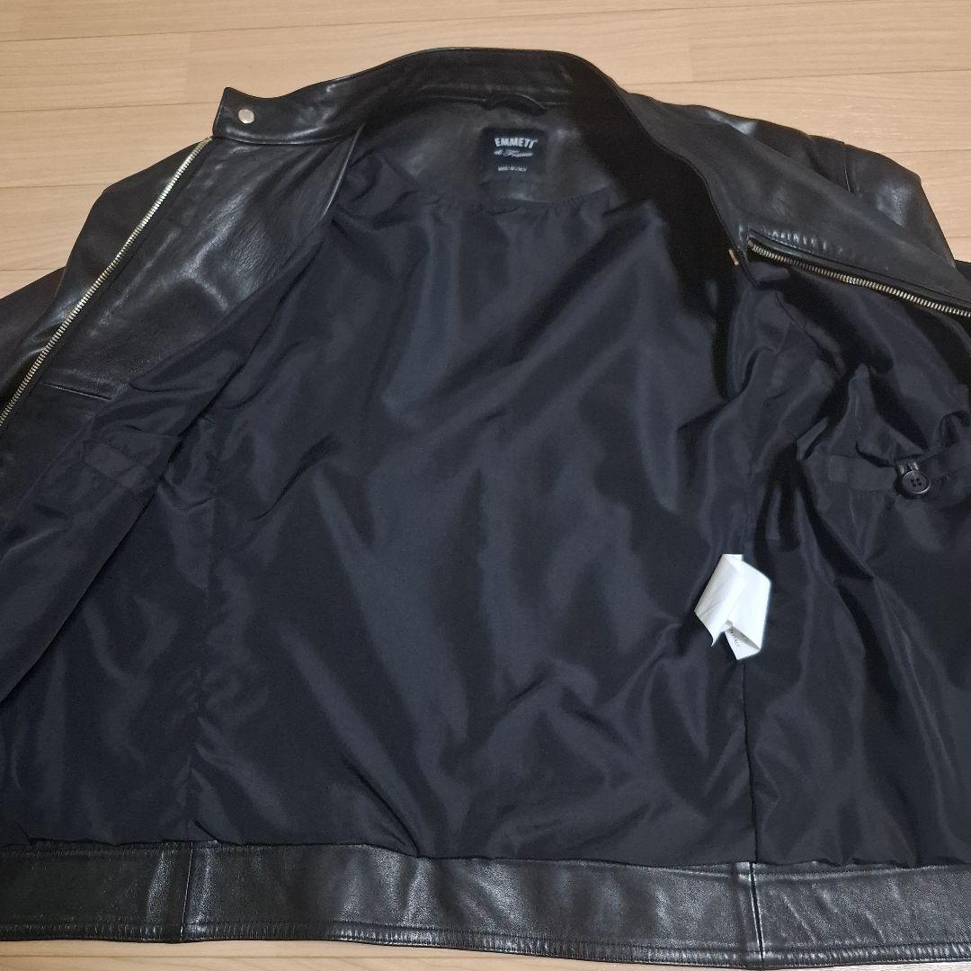 EMMETT 黒 レザー シングルライダース