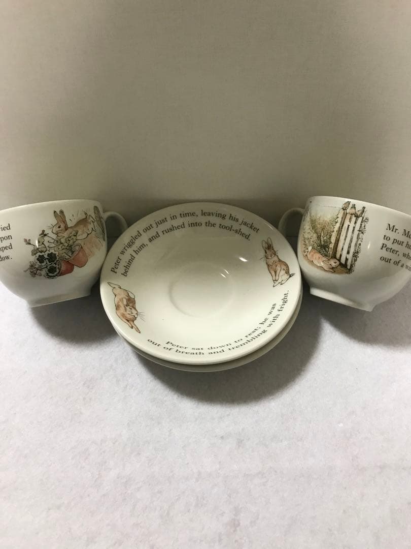 未使用　PETER RABBIT カップ&ソーサー　プレート　WEDG WOOD