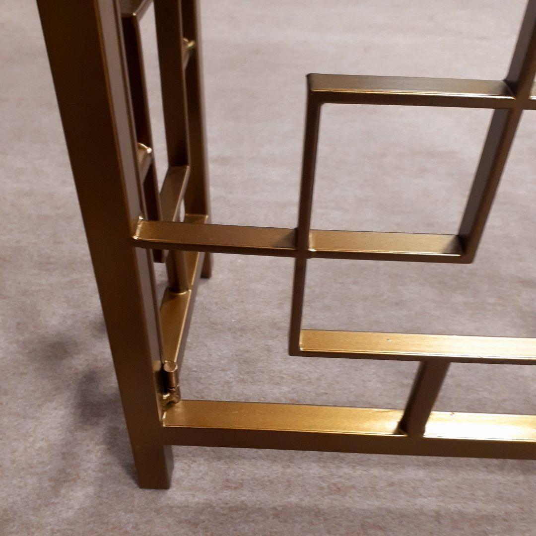 輸入家具　天然大理石使用　『アイアン・コンソールテーブル』　モダンスタイル