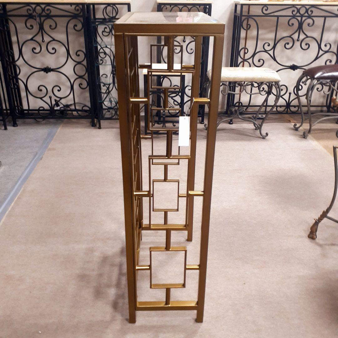 輸入家具　天然大理石使用　『アイアン・コンソールテーブル』　モダンスタイル