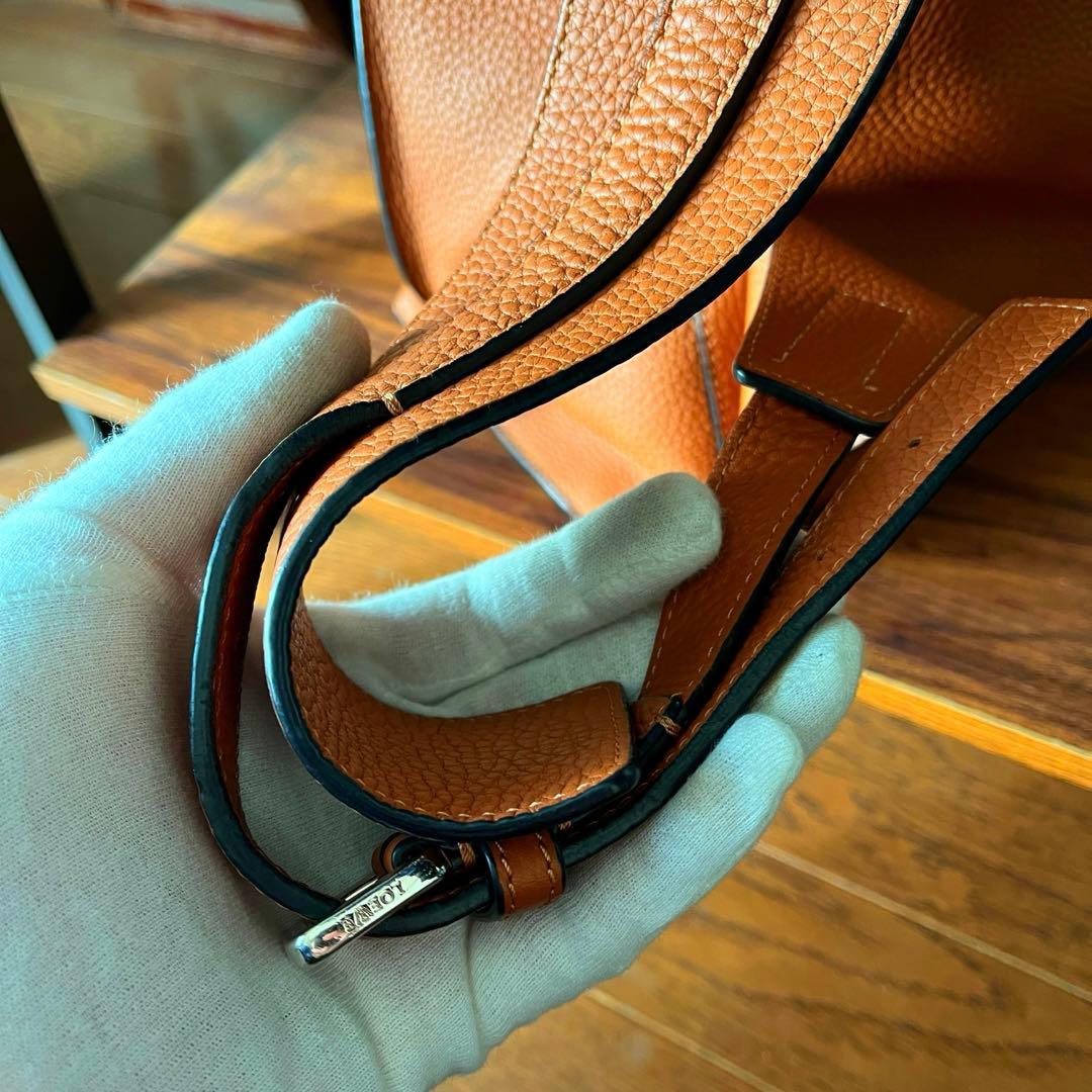 【美品！！】LOEWE ロエベ Tバックパック スモール アナグラム ブラウン