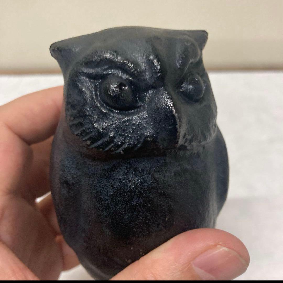 フクロウ　レトロ　鉄製