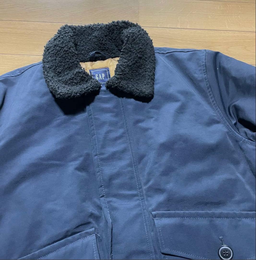 00s オールド GAP ギャップ フライトジャケット ダークネイビー 短丈