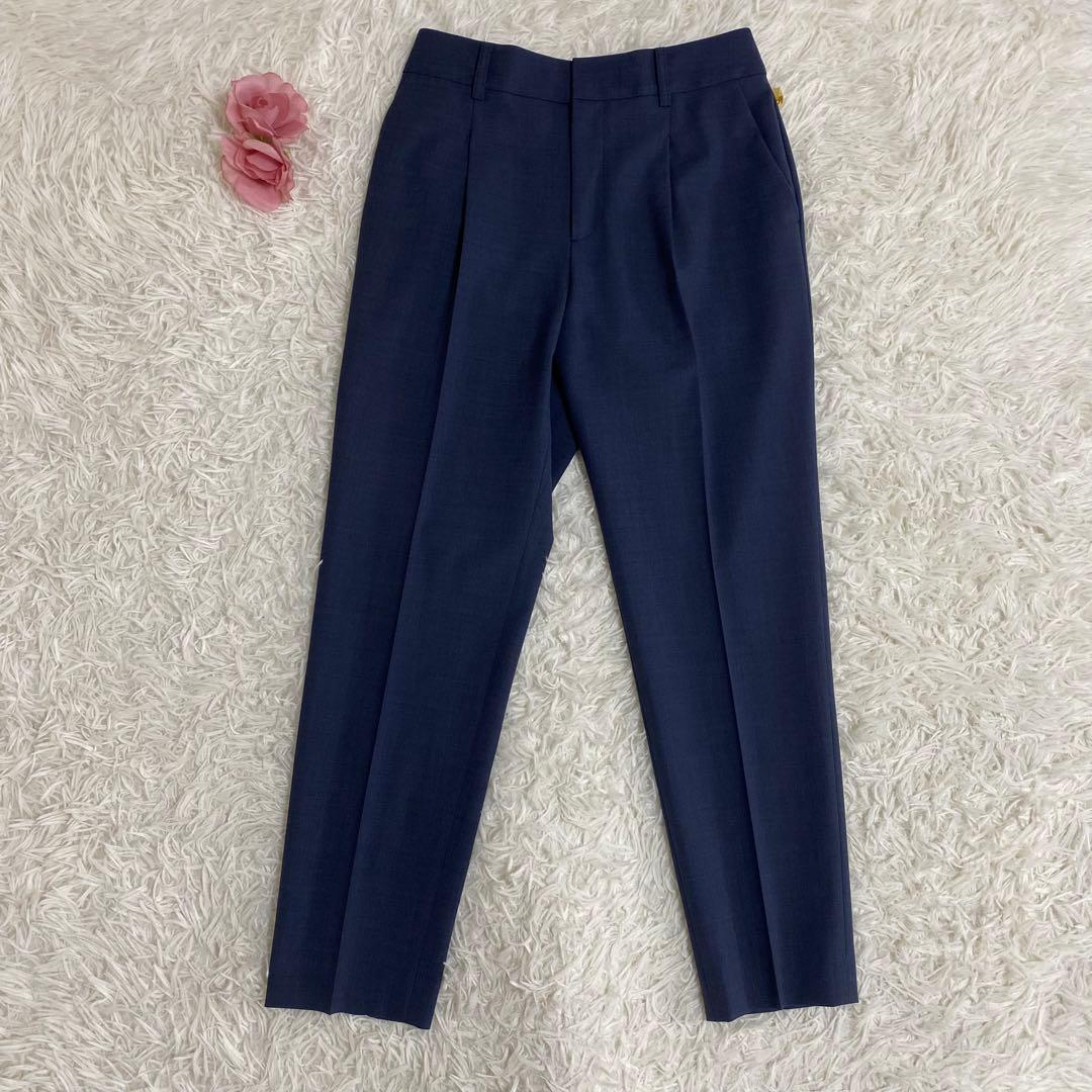 未使用級✨グリーンレーベル　ライトカチリラ　パンツスーツセットアップ　洗える　S