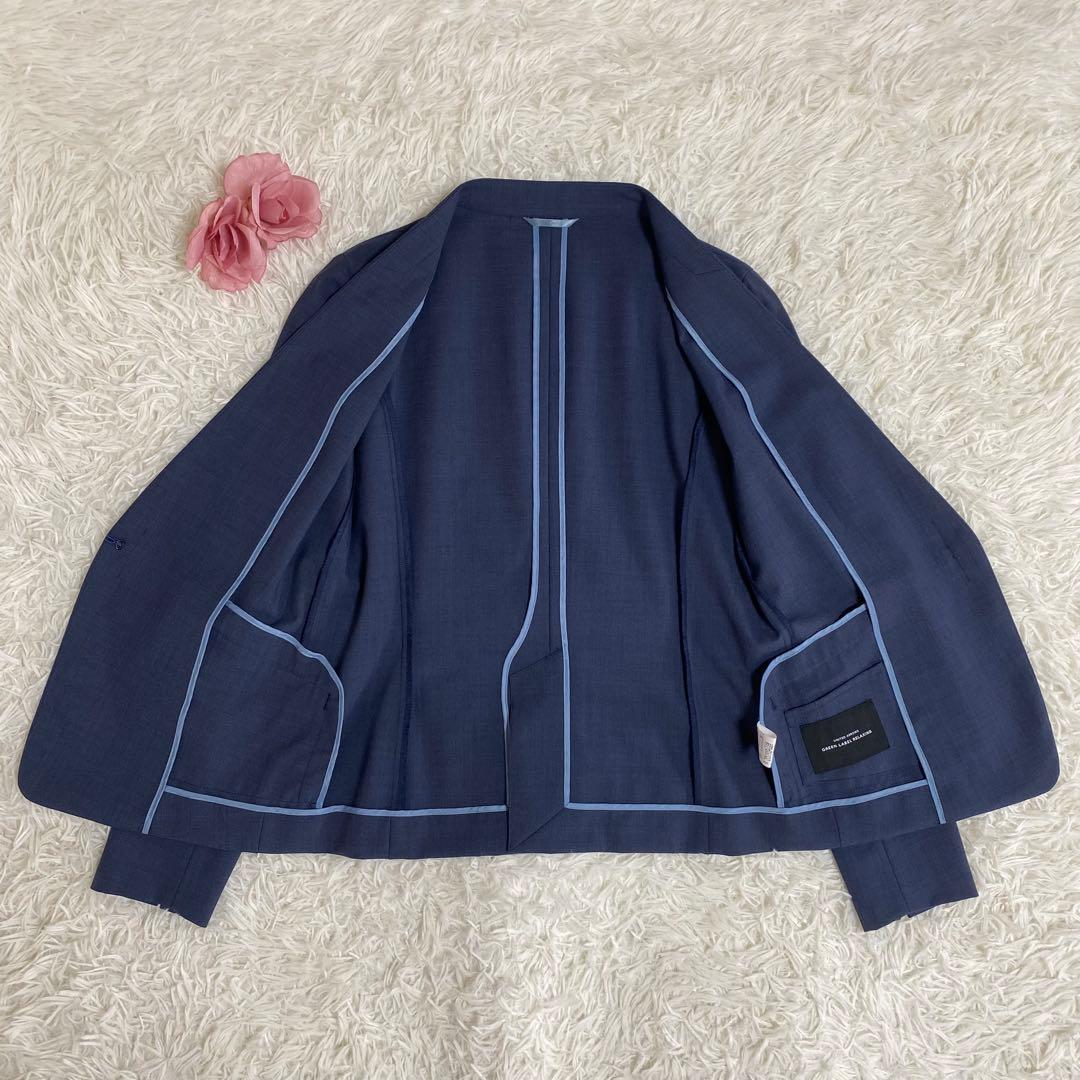 未使用級✨グリーンレーベル　ライトカチリラ　パンツスーツセットアップ　洗える　S