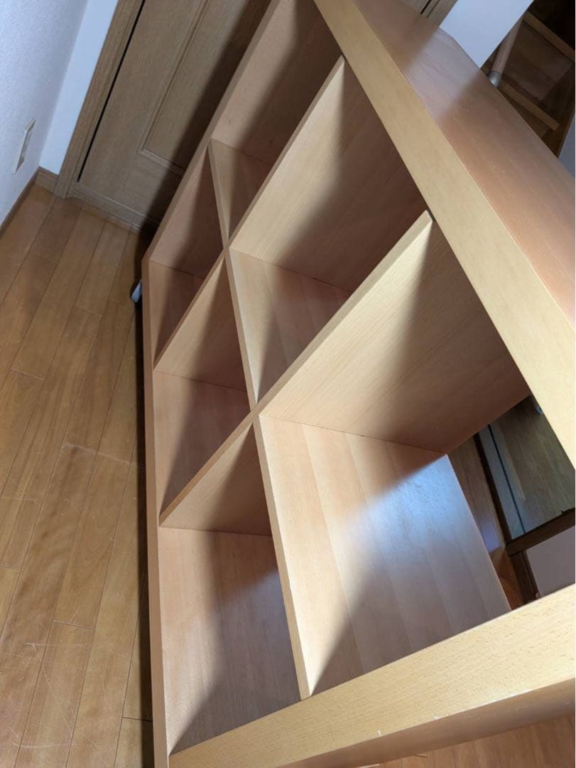 ■送料込■無印良品 オープンシェルフ 木製棚 スタッキング キャスター 収納