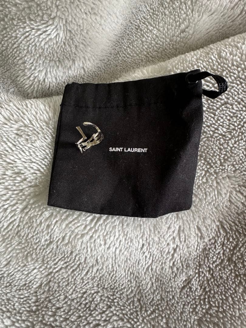 SAINT LAURENT ロゴリング ポーチ付き