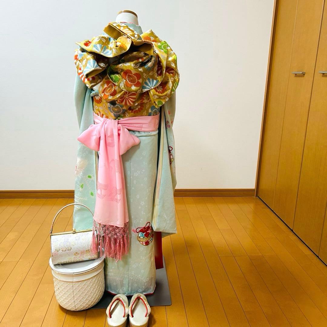 専用No.121 七五三　7歳 正絹着物フルセット　　高島屋　　訳あり
