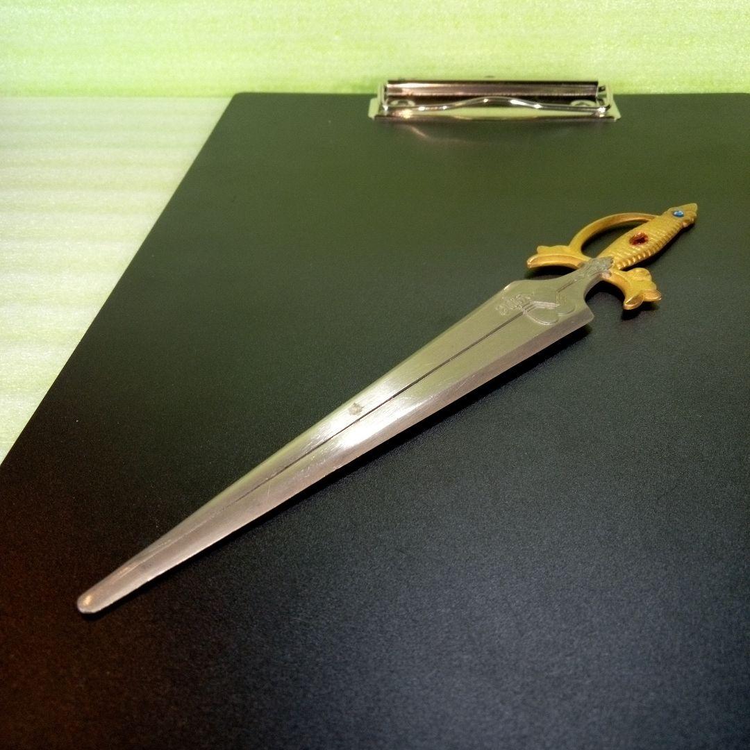 剣デザイン　ペーパーナイフ　paper knife　tape　インテリア　レア