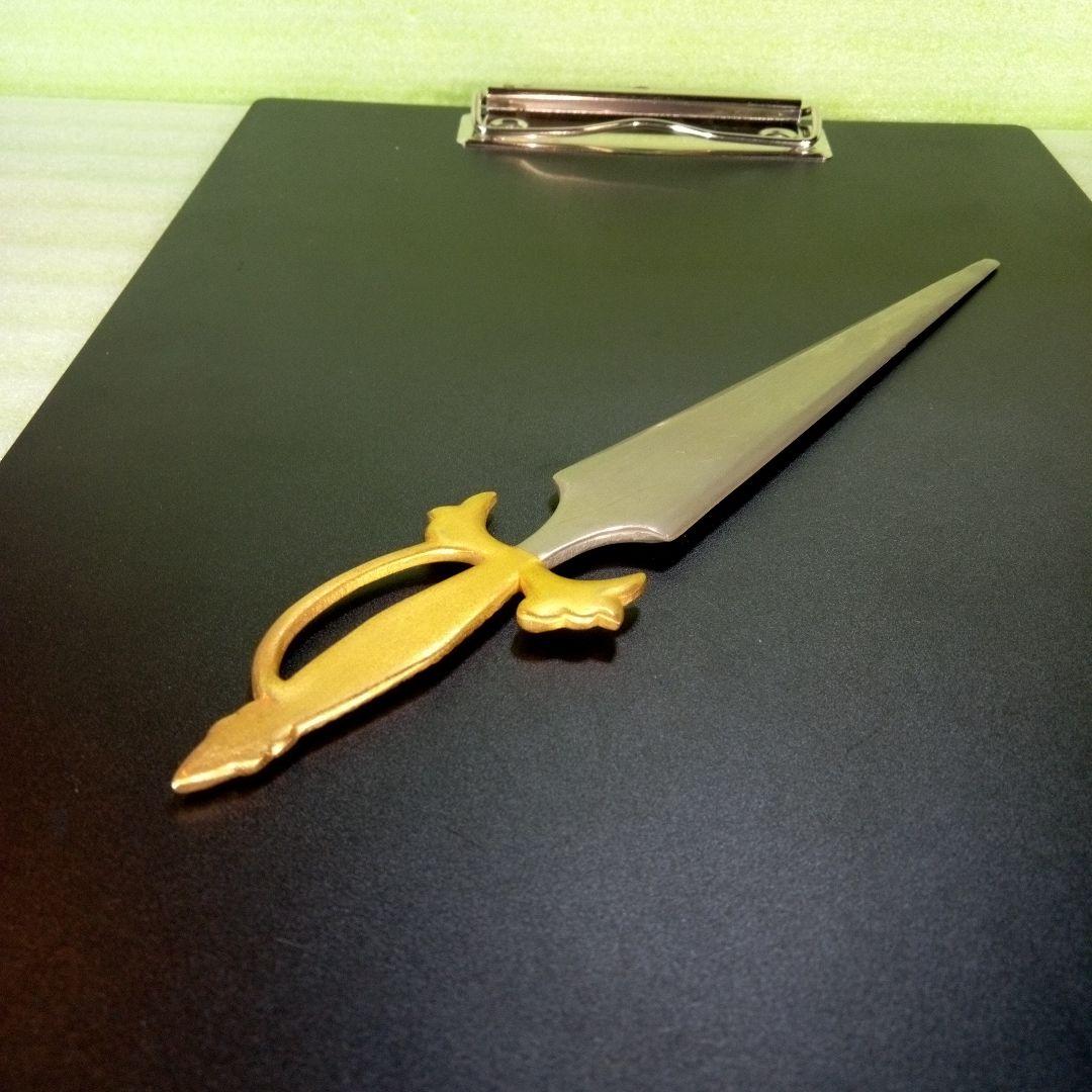 剣デザイン　ペーパーナイフ　paper knife　tape　インテリア　レア