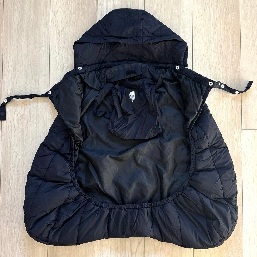 THE NORTH FACE フード付きダウンスリーブ ブラック ブランケット