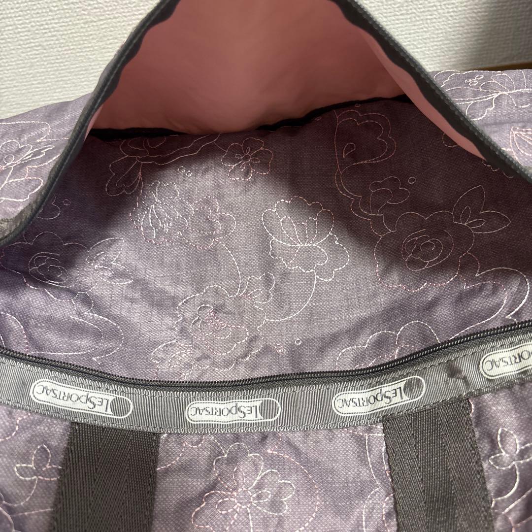 LeSportsac 花柄 ボストンバッグ 中型　1泊旅行　ポーチ付
