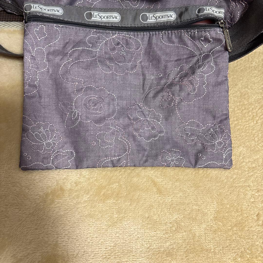 LeSportsac 花柄 ボストンバッグ 中型　1泊旅行　ポーチ付