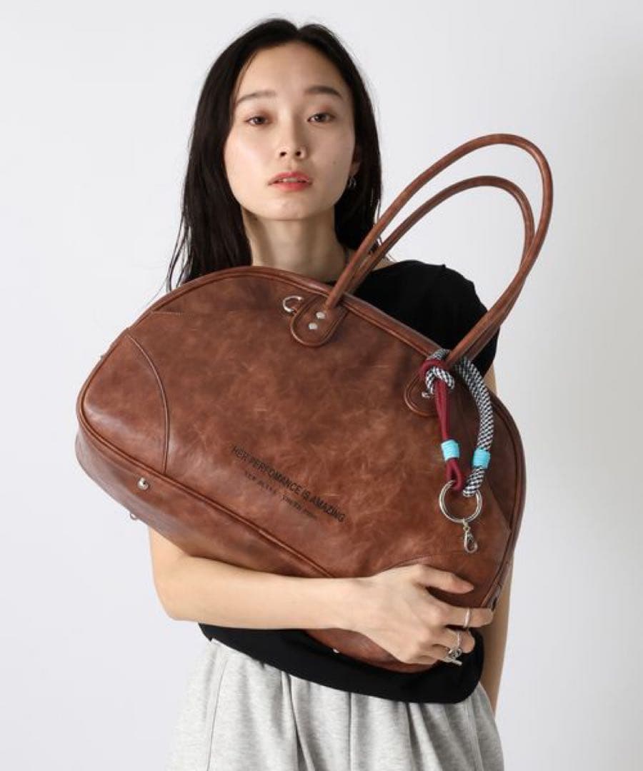 まぐのりあ　新品未使用】JEANASIS アンティークチャーム付きボストン