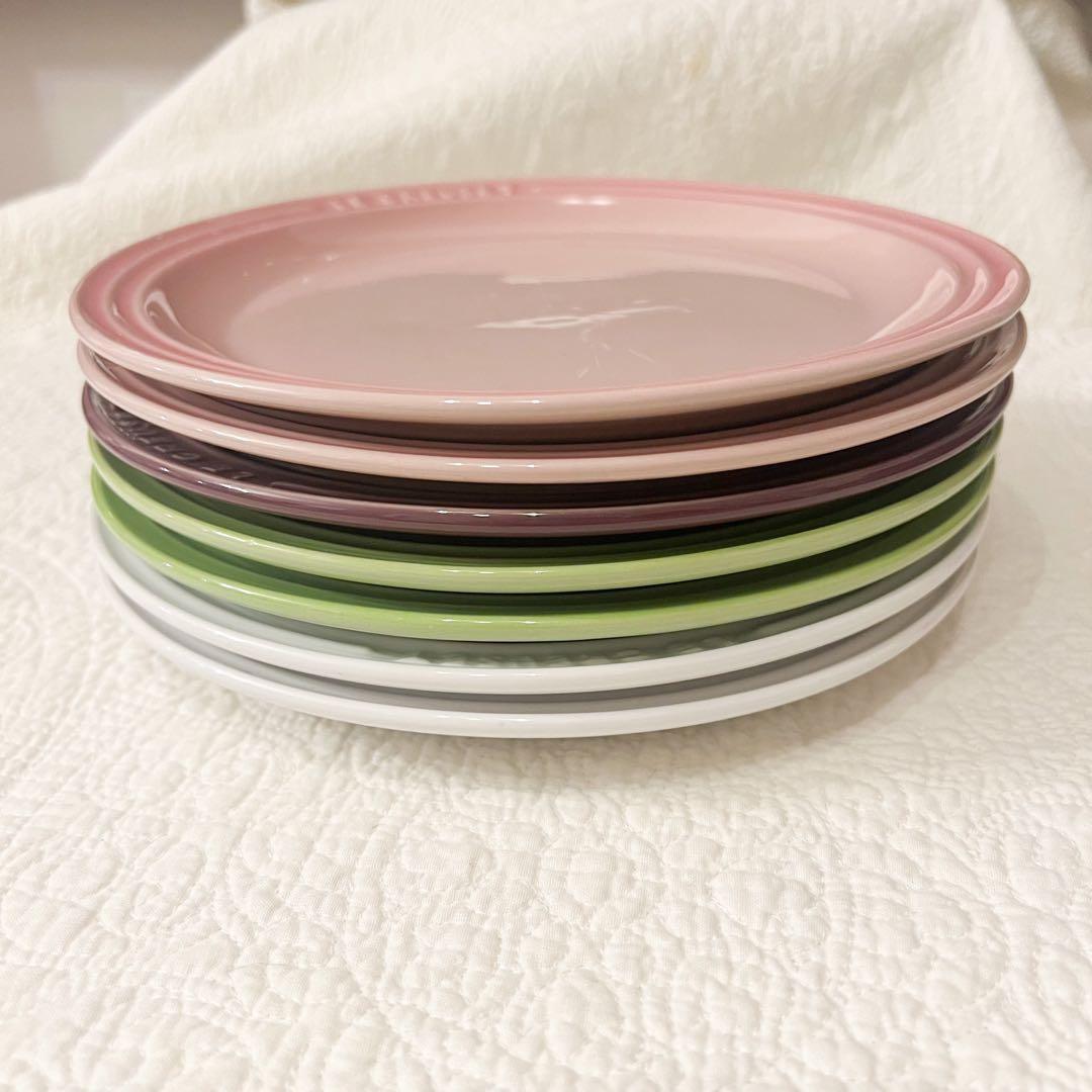 ④ルクルーゼ ラウンドプレート 23cm 7枚セット