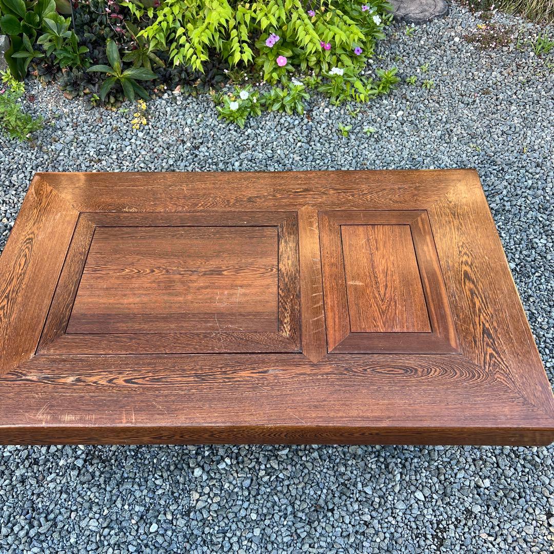 アイキーです。囲炉裏テーブル　昭和レトロ　火鉢　古民家家具　希少