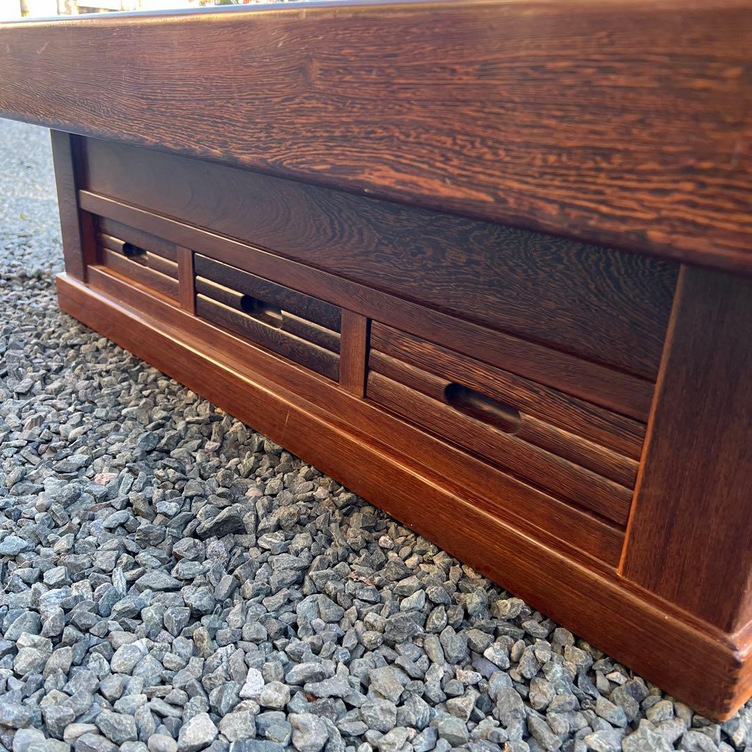 アイキーです。囲炉裏テーブル　昭和レトロ　火鉢　古民家家具　希少