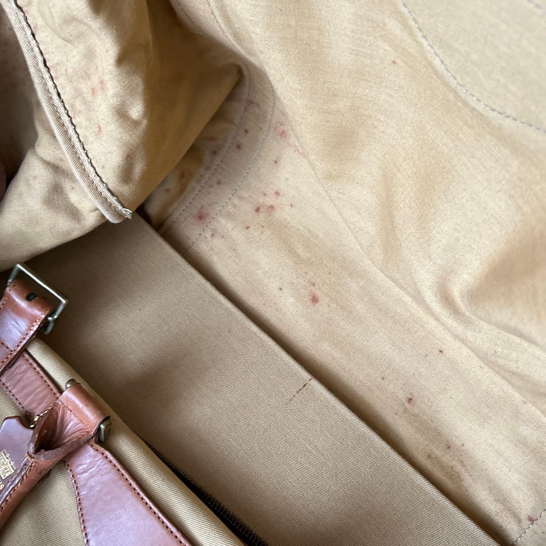 Whitehouse Cox ボストン　 キャンパス×ブライドルレザー　ベージュ