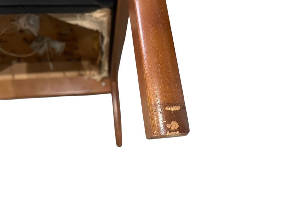 ◯karimoku カリモク60 Kチェア 1人掛け 1シーター 黒 レザー
