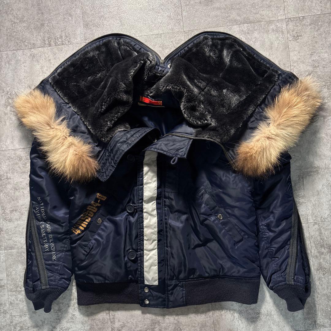 ジャケット・アウター 00s avirex n-2b flight jacket navy 2xl