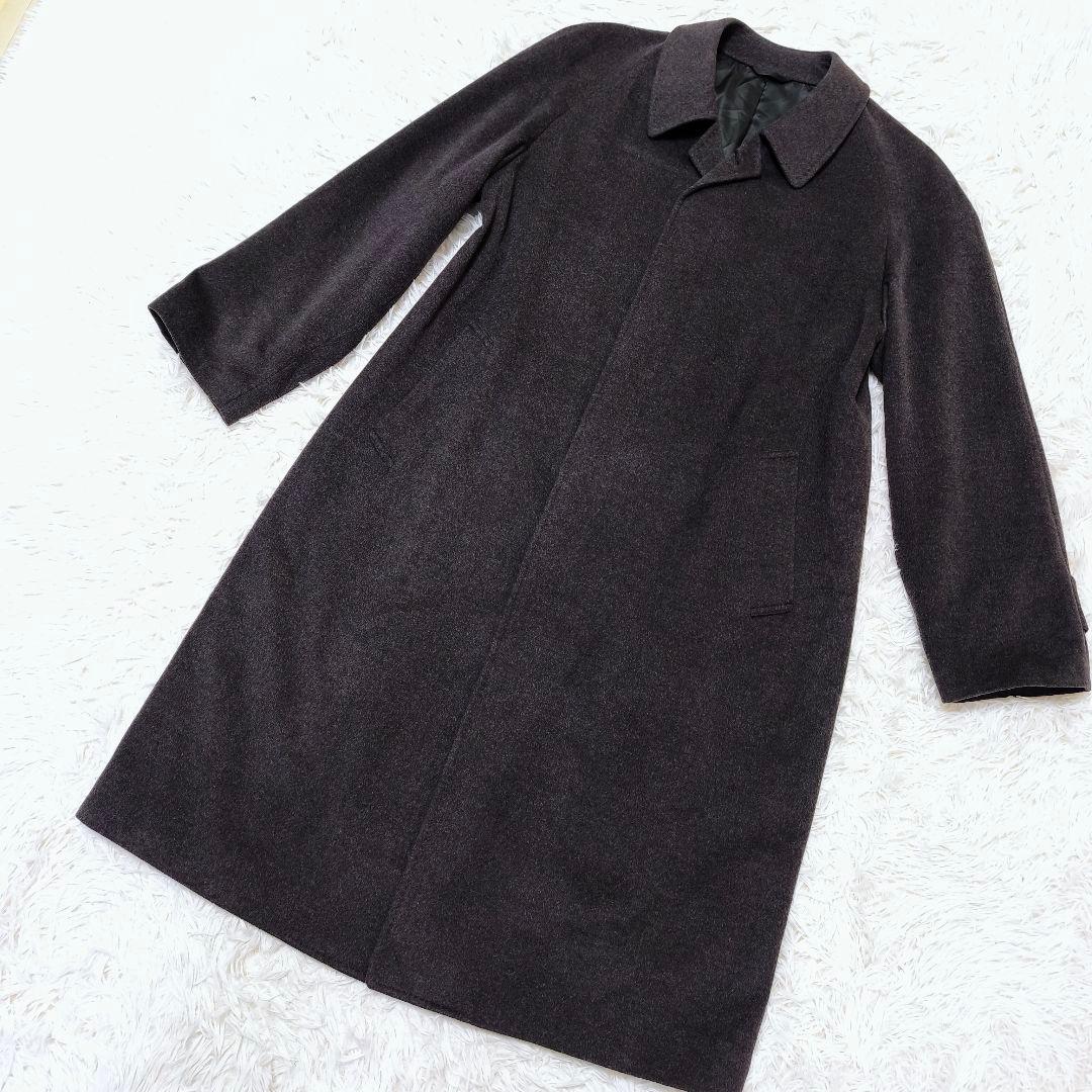 【未使用級】PIACENZA カシミヤ100% ステンカラーコート 4L