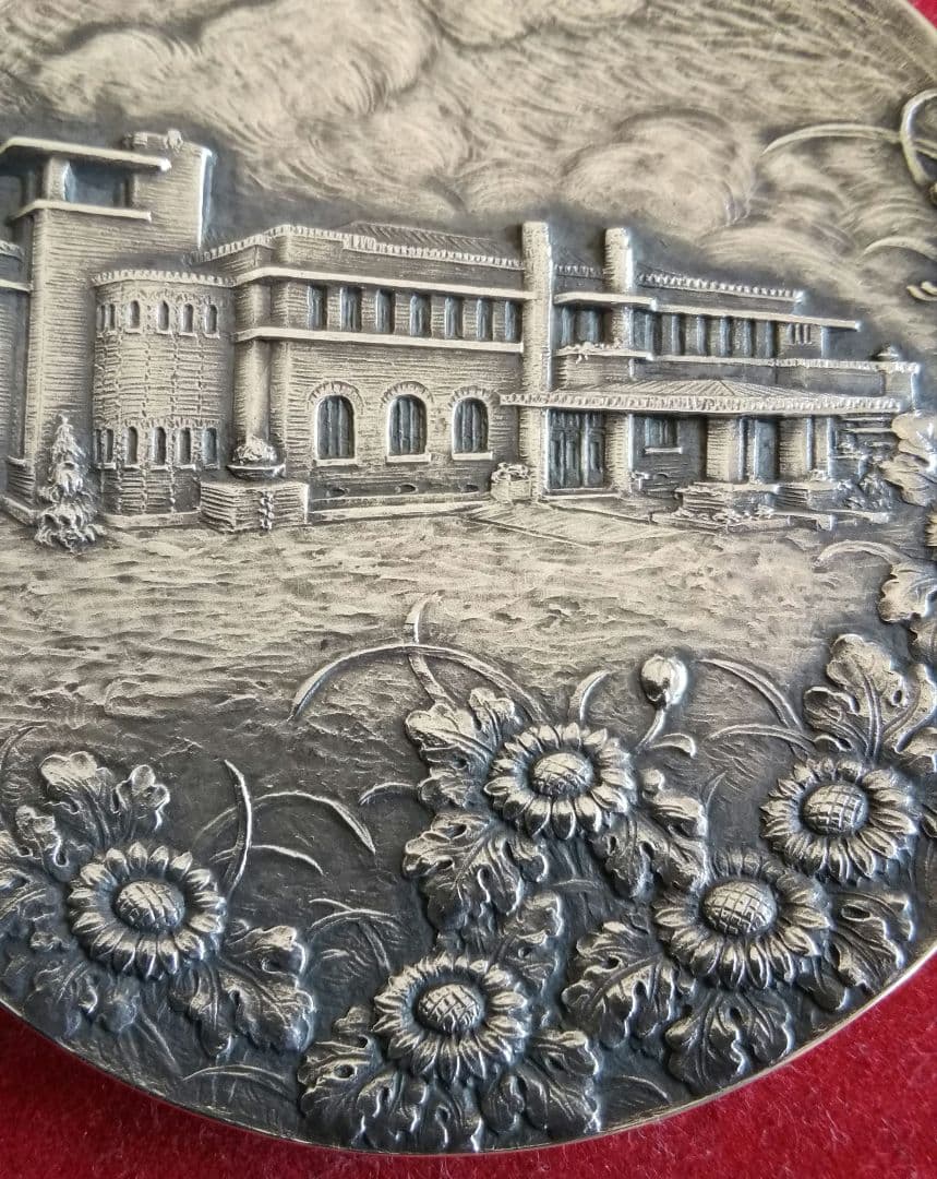 逸品　貴重珍品　メダル　内閣総理大臣官舎竣工記念　銀950造幣局製　和骨董