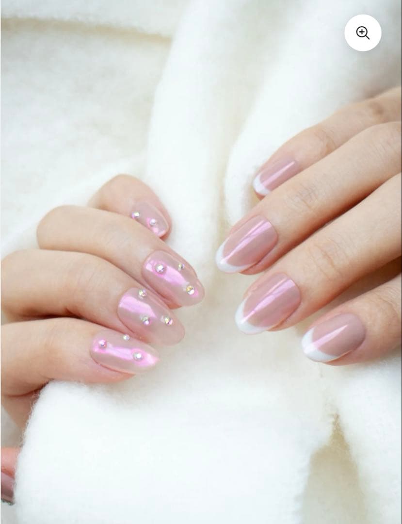 新品　ripinail リピネイル　フレンチ✖️ビジュー