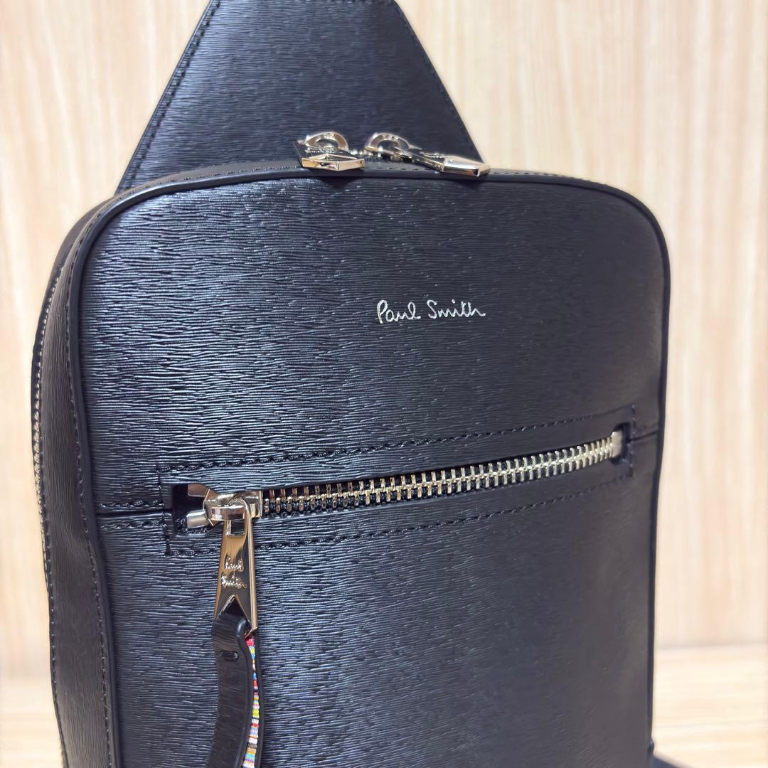 【美品】ポールスミス オールレザー ボディバッグ ワンショルダー APS544