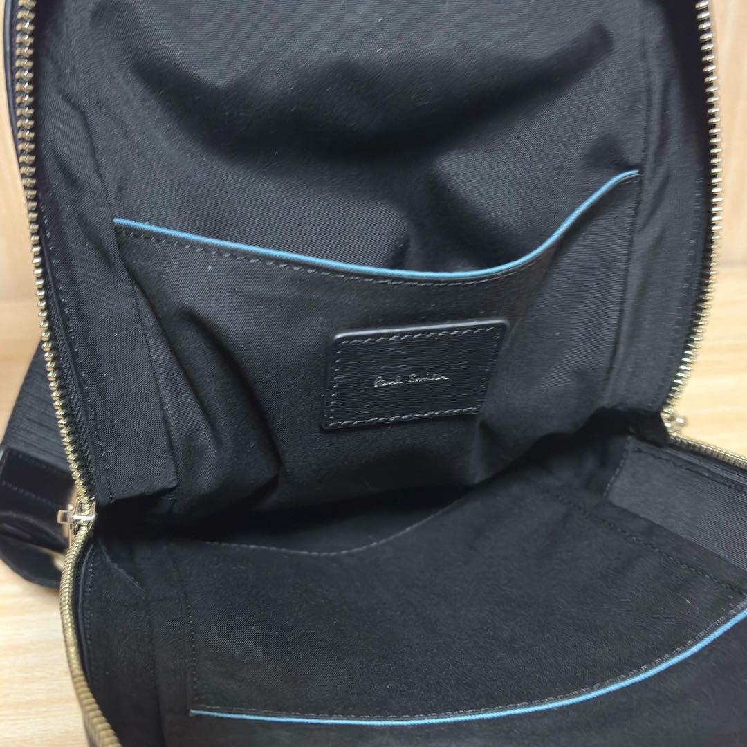 【美品】ポールスミス オールレザー ボディバッグ ワンショルダー APS544