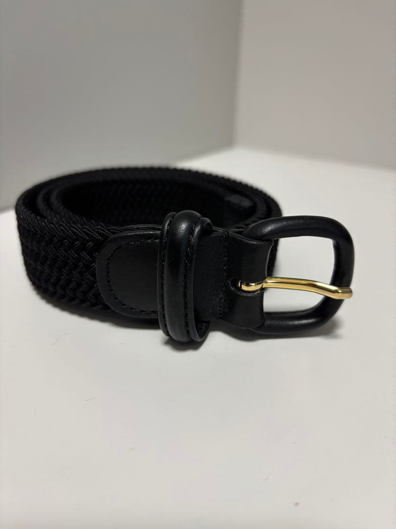 ANDERSONS メッシュベルト ブラック M