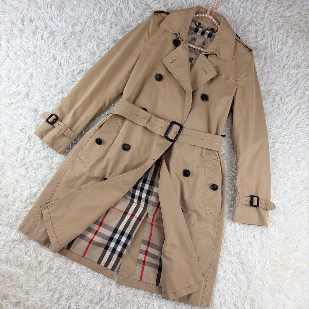 【現行　美品】英国製 BURBERRY ケンジントントレンチコート 38