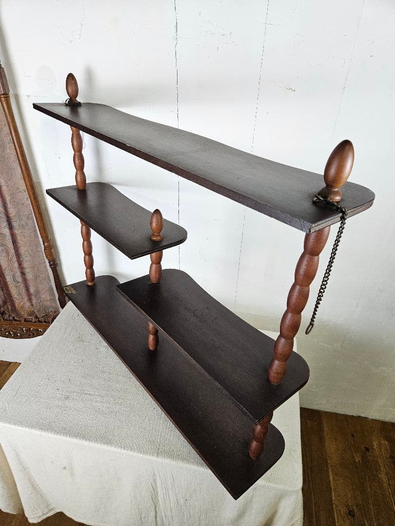 ジャパンヴィンテージ 壁掛け ウォールシェルフ 飾り棚 ミッドセンチュリー