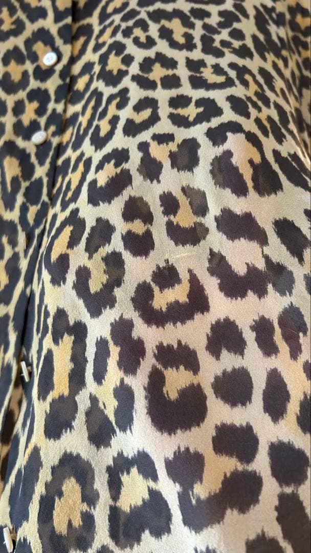 美品Christian Dior クリスチャンディオール シルク オパード柄