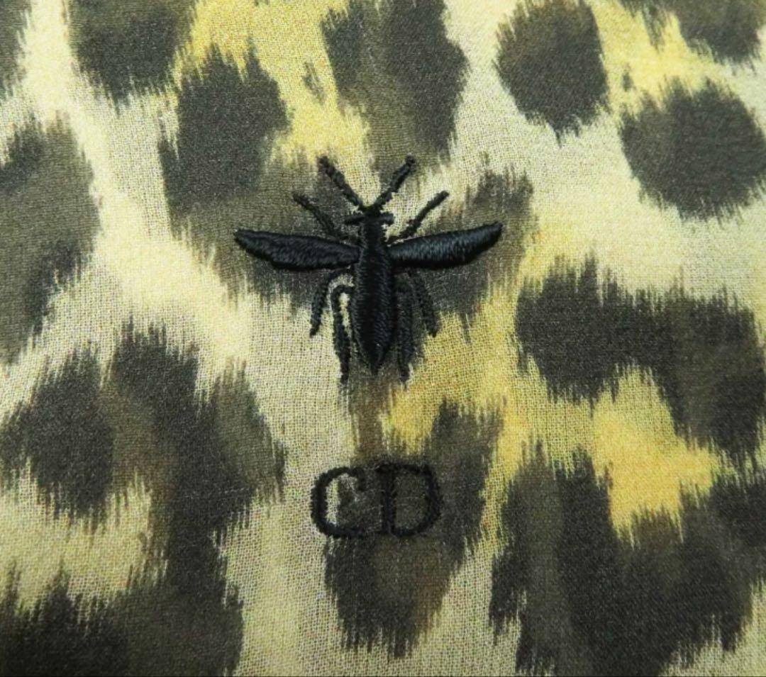 美品Christian Dior クリスチャンディオール シルク オパード柄