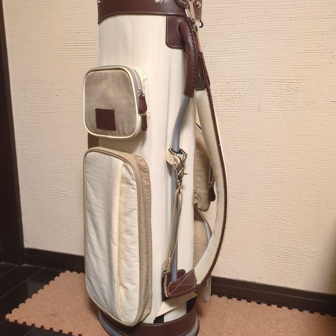 TURF DESIGN キャディバッグ ホワイト/ベージュ
