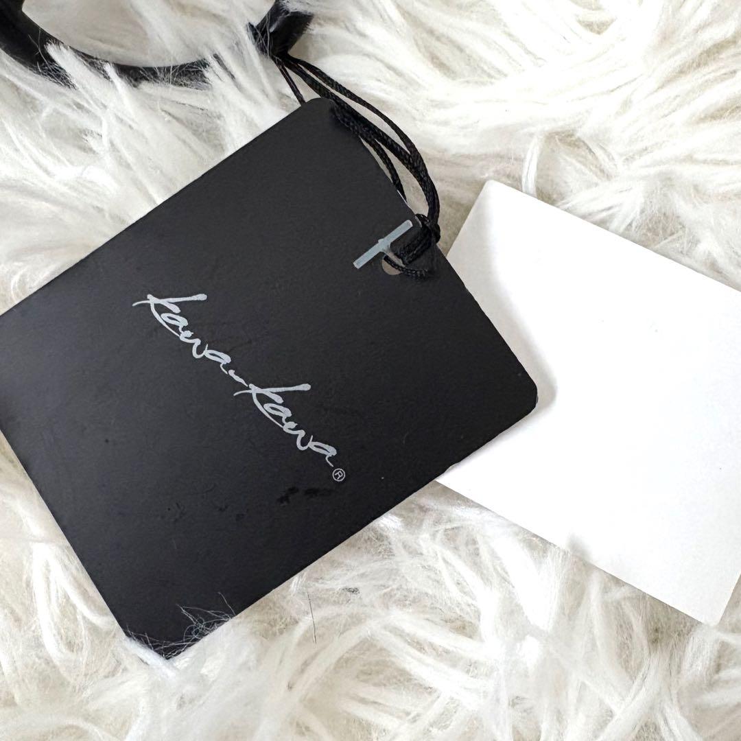 新品タグ付き☆kawa-kawa☆カワカワ　25bis レザー　ビッグファスナー