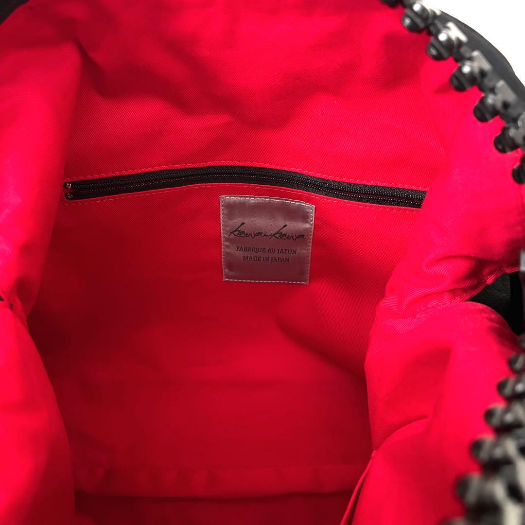 新品タグ付き☆kawa-kawa☆カワカワ　25bis レザー　ビッグファスナー