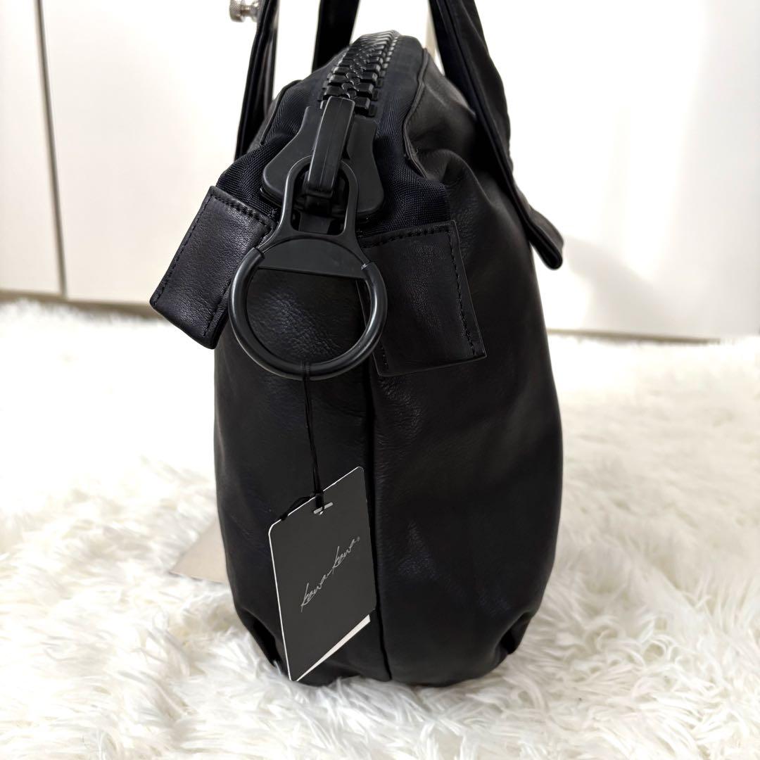 新品タグ付き☆kawa-kawa☆カワカワ　25bis レザー　ビッグファスナー