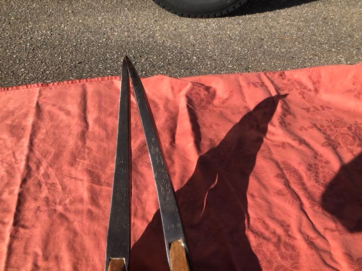 土佐 在銘 超大型鳶口です　年代物　　2本セット出品