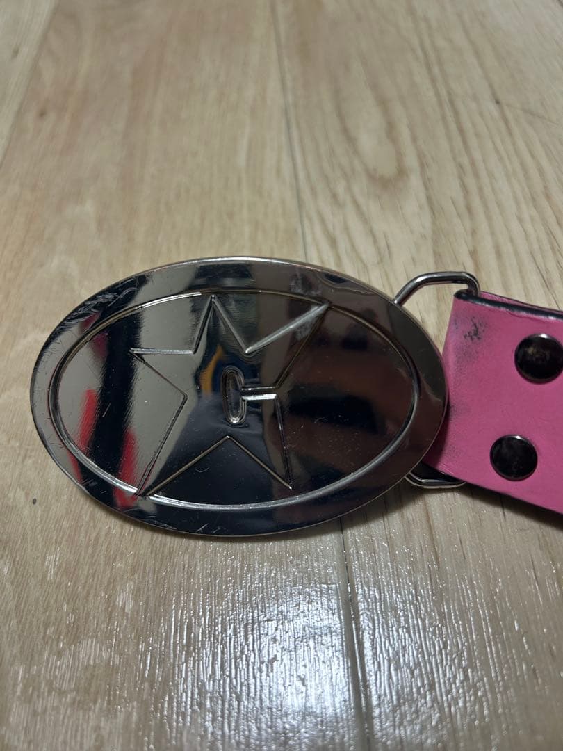 carpet company スタッズベルト ピンク