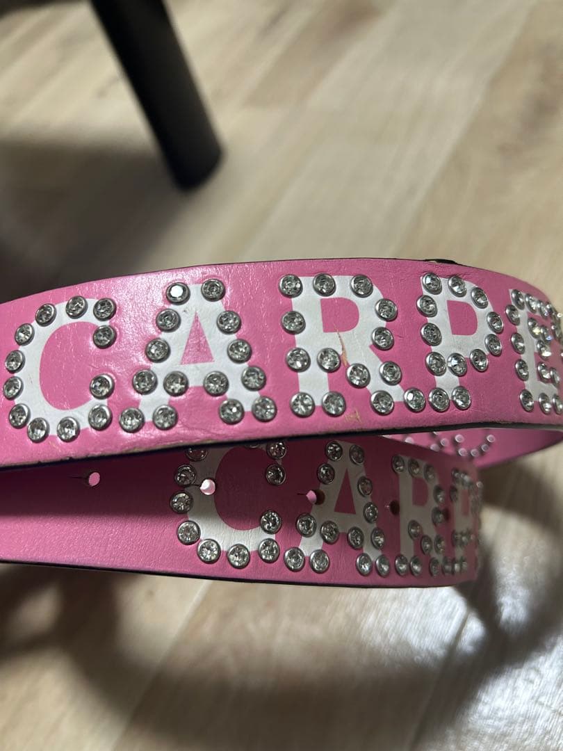 carpet company スタッズベルト ピンク