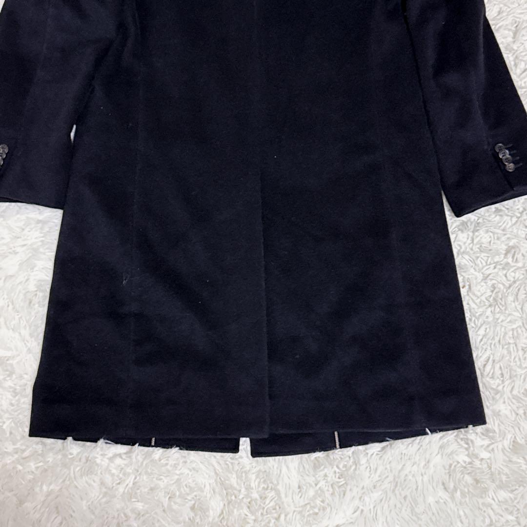 【美品】ポールスミス アンゴラ100% チェスターコート 大きいサイズ 黒