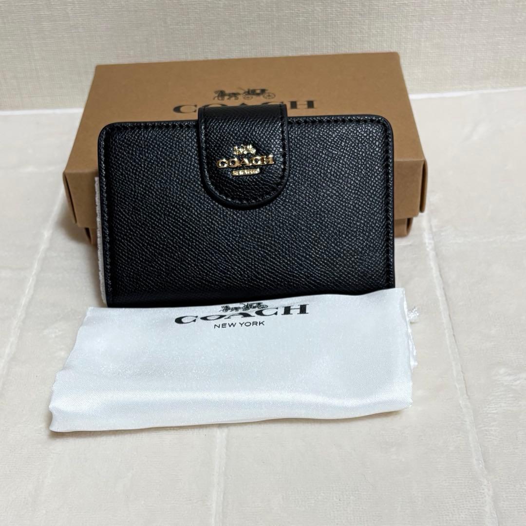 コーチ 財布 二つ折りブラック