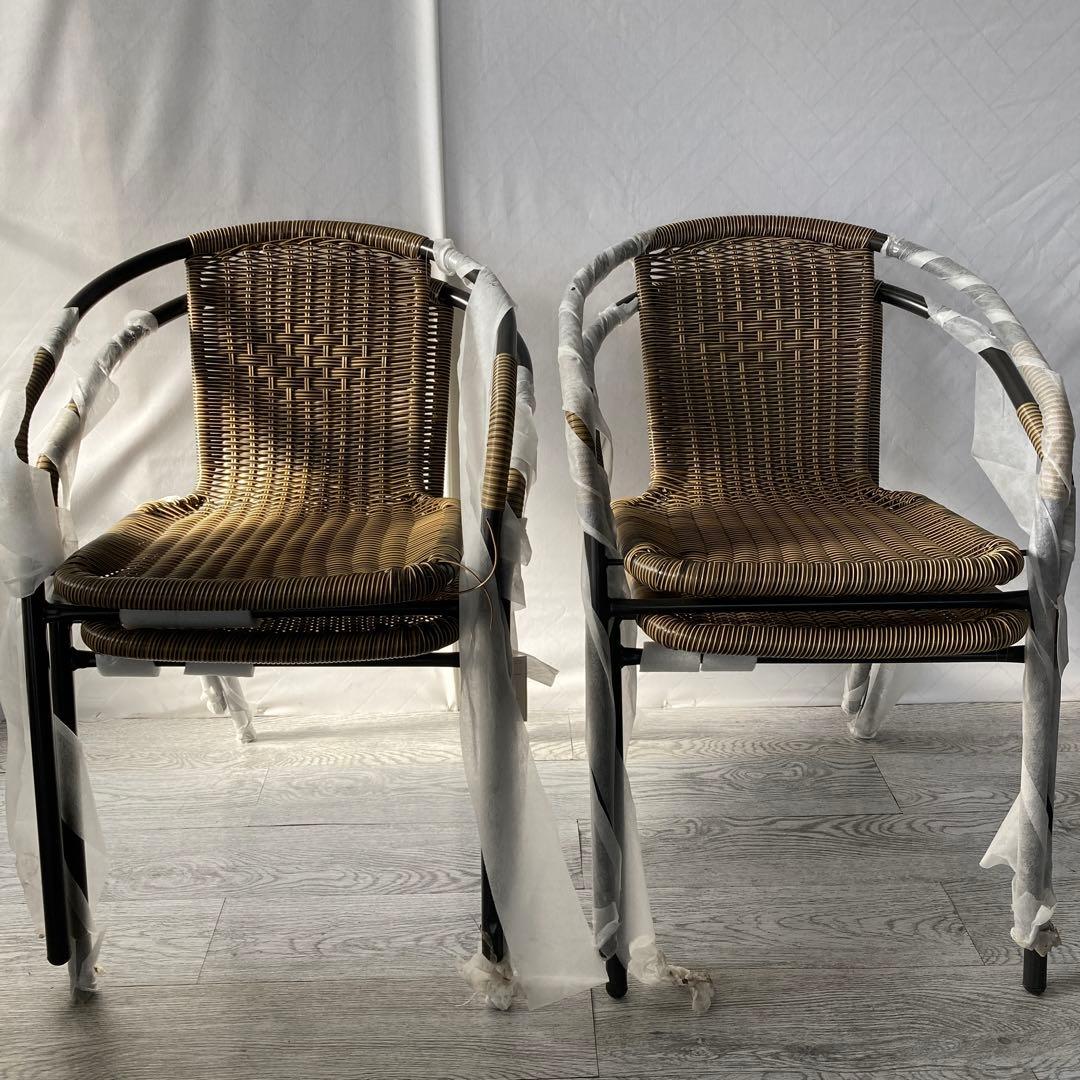 ガーデンチェア 4脚組 52cm×奥59cm×高74cm 座面の高さ41cm